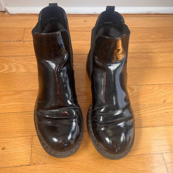 Call It Spring Patten Faux Leather Black Ankle Boots - Picture 4 of 4